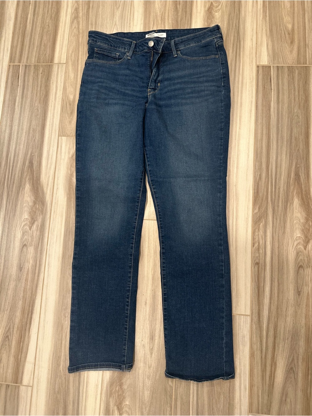 Classic Straight-Leg Women's Jeans in Dark Blue